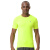 力为（Leevy）紧身衣力为运动短袖T恤男跑步训练健身服透气速干运动T恤 荧光黄 2XL