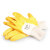 瑞珂韦尔 耐磨工作防护手套黄色丁腈涂层涂胶防水耐油胶皮DY1005 丁腈涂层手套 5双装  DY1005 XL