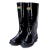 海洋鹿（HAI★YANG）雨鞋 男式黑色高筒雨靴 户外防水防滑水鞋胶鞋 42码