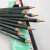 日本三菱（UNI）绘画铅笔铅笔9800 绿色美术素描铅笔 12支装 10B