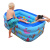 水迪儿童游泳池婴儿游泳桶家用充气戏水池小孩宝宝玩具可调加厚洗澡盆 1.3米加厚三层儿童游泳-电动泵