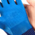 星宇(XINGYU)劳保手套 天然乳胶手套 防护手套 防滑耐磨 工作劳防手套A688蓝色12副 L码