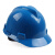 梅思安10146463标准型PE湖蓝色安全帽一指键帽衬针织布吸汗带D型下颌带