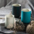 剑林 创意时尚日式韩式陶瓷器马克杯圆口杯水杯子咖啡牛奶杯情侣杯 北欧印象 绿色