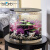 biOrb英国艺术水景鱼缸客厅家用桌面欧式圆柱形生态水族箱小型免换水 30升白缸LED灯+缸内造景