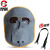 厚创 电焊面罩可拆卸 牛皮焊工面罩 隔热防护氩弧焊工业面部防护 牛皮面罩透明眼镜/1套