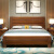 鲁菲特床实木床双人床1.8米2米实木橡胶木床主卧1.5米床实木床双人床 床+床头柜*2+椰棕床垫 1500*2000(框架床)