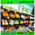 （工匠时光）展示架蔬菜货架超市四层水果货架新款多功能便利店卖菜水果的架子 黑色四代整套（含7个网眼筐）