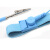 posh袋装手腕带有线pu静电环手环 蓝色普常规款2m线长