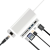 AJIUYU DELL戴尔笔记本Type-c拓扩展坞USB3.0千兆网口HDMI线转接头雷电3扩展坞 银色HDMI+千兆网线口+读卡器+USB-C XPS13 9360/9350/9365