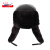 雪中笑 HT002 中国航天定制-防寒棉ABS安全帽 保暖羊剪绒加棉冬季安全帽