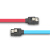 TaoTimeClub 高速2.0-3.0数据线连接转换线3串口线6Gb/s延长线 2.0双弹片两头直头红色40CM