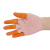 梵绅 加厚防滑耐磨乳胶手指套橡胶防护点钞护指劳保保护手指头套一次性 橘色麻点-29大号100只