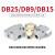 TaoTimeClub DB25/DB9/DB15针并口公头母头二排DB插头 塑料外壳连接头 DB15插板式公头（2个）