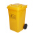 星工（XINGGONG） 医疗垃圾桶黄色脚踏加厚 诊所卫生院医用废物垃圾桶定制 240L加厚挂车款