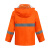 谋福 CNMF 9291 分体雨衣雨裤套装  环卫保洁服道路铁路施工工作服YGC01 橙色 175(XXL)可定制