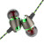浦记（PLEXTONE）X50M金属魔音入耳式手机耳机电脑运动耳塞式耳机适用3.5mm通用 荧光绿
