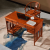 颐和檀 红木家具非洲花梨（学名：刺猬紫檀）中式实木电脑桌书桌办公桌椅 书房家具 中式电脑桌 1.28米电脑桌