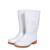 白色雨鞋中筒 耐油防滑雨靴 耐酸碱牛筋底胶鞋 卫生靴耐磨 中筒雨靴 45