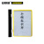 安赛瑞 13396 强磁货架信息标识牌（10个装）黄色 A5 215×160mm 双磁铁 仓库标识牌 货架标签物料标识卡