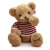 柏文熊（GIOBAI BOWEN BEAR）经典泰迪熊猫大号娃公仔玩偶抱枕毛绒玩具 卡其色 80cm