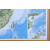 3D凹凸立体中国地形图+世界地形图套装（尺寸1.06m×0.74m）学生地图政务用图办公室书房装饰（套装共2册）