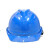 邦安08V透气安全帽ABS材质建筑工地安全帽施工帽符合GB2811-2007国标符合国标可印刷可印字 蓝色