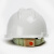 百舸 安全帽 ABS新国标 加厚透气 防砸安全头盔 建筑工地施工电力 领导监理 V型常规 白色
