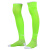 李宁 LI-NING 男女成人儿童足球袜针织透气长筒过膝袜训练比赛足球袜子 AWLL099-7 荧光绿 L