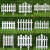 千惠美塑料栅栏白色围栏庭院篱笆栅栏室内外别墅校园装饰小围栏花园栅栏 尖头25长X30高(可配地插)