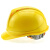LISM安全帽 ABS材质双筋四色头盔 施工工地防砸透气工程帽 印字A7 红色 一指键式调节