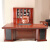 黎富家具（LIFU） 黎富办公家具老板桌办公桌 大班台豪华实木中式 老板桌椅组合 2.8米班台+办公椅+配套书柜六门