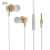 戴为 耳机入耳式有线带麦重低音耳塞 适用于原·裝 金色 VIVOZ5x Z5 U1 U3 U3x