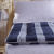 南极人家纺 榻榻米可折叠学生加厚防滑印花床垫双人床褥垫子 深蓝条纹 1.5x2m