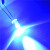 TaoTimeClub LED灯 发光二极管 5MM 圆头 白发蓝光 长脚 灯珠（10只）
