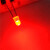 TaoTimeClub LED灯 发光二极管 3MM 圆头 雾状白发红光 灯珠 （10只）