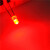 TaoTimeClub LED灯 发光二极管 3MM 圆头 红发红光 灯珠（10只）