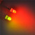 TaoTimeClub LED灯 发光二极管 5MM圆头 红绿双色共阴雾状 灯珠 （10只）