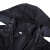 厚创 可印字连体雨衣加长款荷叶式防雨服反光雨衣单人成人风衣雨衣 黑色 XXL（180-185cm）