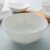隆达骨瓷餐具碗 8英寸纯白骨瓷澳碗家用面碗 酒店纯白大号陶瓷汤