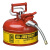 杰斯瑞特（JUSTRITE）7210120Z 4升红色钢制安全罐，带软管