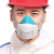 梅安 防尘口罩 PM2.5防护口罩 防工业粉尘打磨 木工电焊劳保面具 可清洗防灰尘面罩 口罩+50片活性炭棉