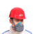 打磨装修煤矿防尘口罩 男透气防灰尘 工业粉尘可清洗面具 可换过 1501白色口罩 口罩+100片N95过滤棉