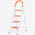 密林 家用梯 梯子 梯 四步梯 折叠梯 白橘色ML_TJ04
