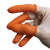 FEITA 手指套劳保 橙色加厚防滑手指头套工业 点钞护指防护指套 电子厂橡胶手指套 橙色防滑指套100只袋装 L/大码