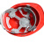 林盾 LINDUN建筑施工 ABS安全帽工地防砸帽高强度透气矿工帽 劳保 电力 工程 红色 均码 V型（1顶）