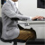JINCOMSO 铝合金电脑手托架电脑桌护腕手腕托键盘手托鼠标垫手臂支架办公电脑桌可旋转手托板 银色基础版