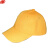 谋福 工作太阳帽 棒球帽 鸭舌帽 户外遮阳帽子 便携式搭扣 可调节 橙黄-白帽檐