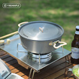 火枫FIRE-MAPLE户外锅具大锅盛宴火锅野餐野炊套锅便携露营装备用品野营锅 盛宴火锅mini