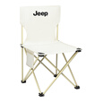 JEEP折叠椅凳露营椅子户外便携桌椅野餐野外野营钓鱼写生小马扎 白色中号